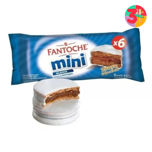 ALFAJOR FANTOCHE  MINI BLANCO 150 GRS X 24 UNIDADES (CAJA)