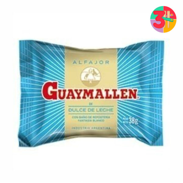 ALFAJOR GUAYMALLEN SIMPLE BLANCO X 40 UN (CAJA)