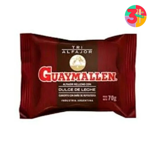 ALFAJOR GUAYMALLEN TRIPLE NEGRO X 24 UN (CAJA)