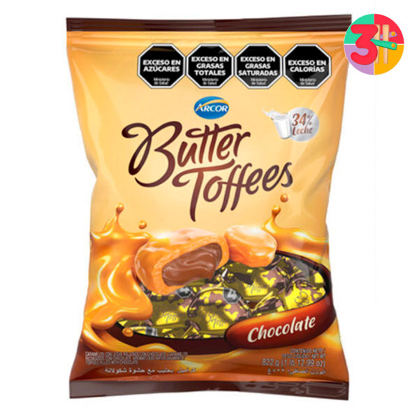 CARAMELO ARCOR BUTTER TOFFES CHOCOLATE