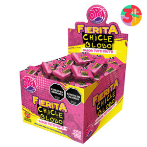 CHICLE FIERITA PLEGADO TUTTI FRUTI 100 U