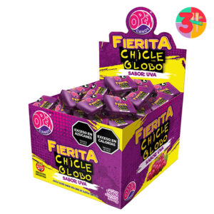 CHICLE FIERITA PLEGADO UVA 100 UN