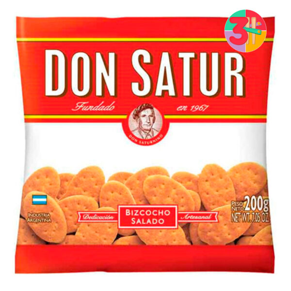 BIZCOCHO DON SATUR GRASA 200 G