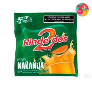 JUGO RINDE 2 NARANJA 15 GRS X 20 UNIDADES (CAJA)