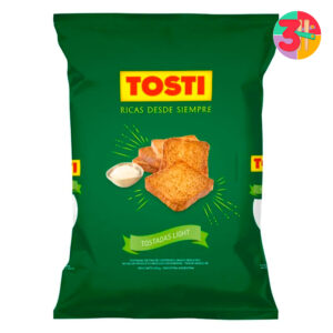 TOSTADA TOSTI LIGHT 200 G X 12 UNIDADES (CAJA)